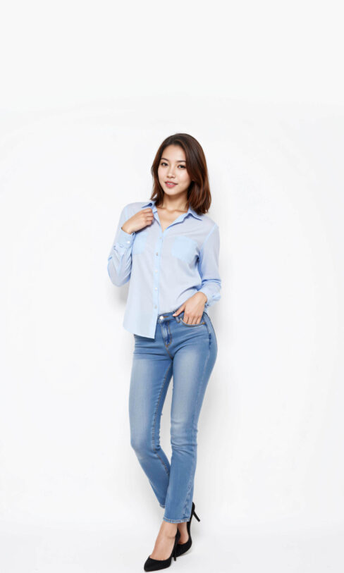 lauren-depaulo-casual-fashion-shoot-blue-long-sleeve-jeans-oklahoma-city-ok
